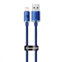 Кабель Baseus Crystal Shine Series USB-A to Lightning 12W 2.4A 1.2м (CAJY000003) blue