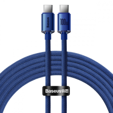 Кабель Baseus Crystal Shine Series Type-C to Type-C 100W 5A 2м (CAJY000703) blue