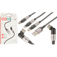 Кабель XO NB176 USB-A to Micro USB 1.2м black