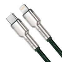 Кабель Baseus Cafule Metal Type-C to Lightning 20W 2.4A 1м (CATLJK-A06) green