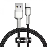 Кабель Baseus Cafule Metal USB-A to Type-C 66W 6A 0.25м (CAKF000001) black