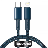 Кабель Baseus High Density Braided Type-C to Lightning PD 20W 2.4A 1м blue