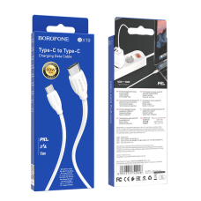 Кабель Borofone BX19 Type-C to Type-C 60W 3A 1м white