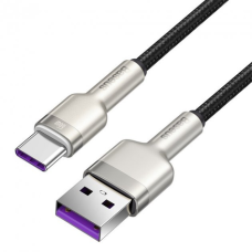 Кабель Baseus Cafule Metal USB-A to Type-C 66W 6A 1м (CAKF000101) black