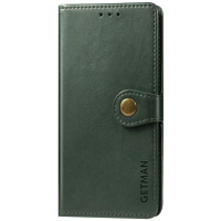 Чохол-книжка Leather GETMAN with card holder Xiaomi Redmi Note 8 Pro green
