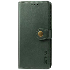 Чохол-книжка Leather GETMAN with card holder Xiaomi Redmi Note 8 Pro green