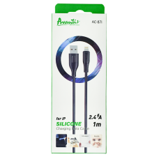 Кабель Avantis AC87i USB-A to Lightning 12W 2.4A 1м black