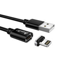 Кабель Avantis AC95i MagJet USB-A to Lightning 15W 3A 1м black