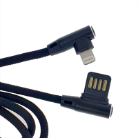 Кабель Avantis AC47i L-Shape USB-A to Lightning 12W 2.4A 1м black