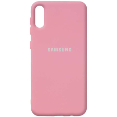Чохол Silicone Cover Full Protective Samsung A022 Galaxy A02 pink