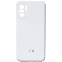 Чохол Silicone Cover Full Camera Xiaomi Redmi Note 10 white