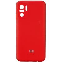 Чохол Silicone Cover Full Camera Xiaomi Redmi Note 10 red