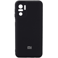 Чохол Silicone Cover Full Camera Xiaomi Redmi Note 10 black