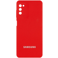 Чохол Silicone Cover Full Camera Samsung A037 Galaxy A03s red