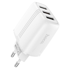 Зарядний пристрій Hoco N15 17W 2.4A 3USB-A white