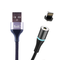 Кабель Avantis A176 Magnetic USB-A to Lightning 12W 2.4A 1м black