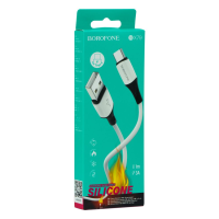 Кабель Borofone BX79 Silicone USB-A to Type-C 15W 3A 1м white