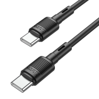 Кабель Hoco X83 Type-C to Type-C 60W 3A 1м black