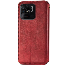 Чохол-книжка Leather Cubic Xiaomi Redmi 10C red