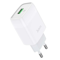Зарядний пристрій Hoco C72Q 18W 3A USB-A white