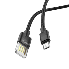 Кабель Hoco U55 Outstanding USB-A to Micro USB 12W 2.4A 1.2м black