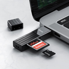 Перехідник Hoco HB20 USB 3.0 2в1 black