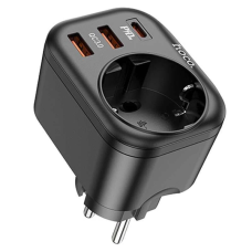 Зарядний пристрій Hoco NS3 20W 3A 2USB-A+USB-C black