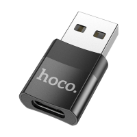 Перехідник Hoco UA17 USB to Type-C black