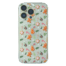 Чохол новорічний (різдвяний) WAVE Christmas Holiday для iPhone 12 Pro Max gingerbread men