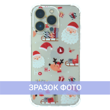 Чохол новорічний (різдвяний) WAVE Christmas Holiday для iPhone 14 santa claus