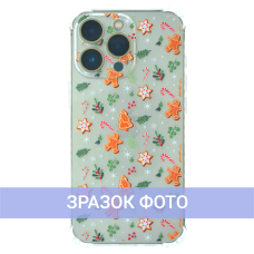 Чохол новорічний (різдвяний) WAVE Christmas Holiday для iPhone 14 gingerbread men
