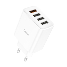 Зарядний пристрій Hoco C102A 20W 3A 4USB-A white