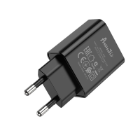 Зарядний пристрій Avantis A820 12W 2.4A USB-A з кабелем A-M black
