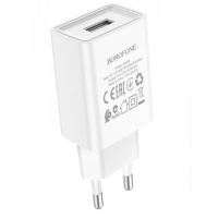 Зарядний пристрій Borofone BA68A 10.5W 2.1A USB-A white