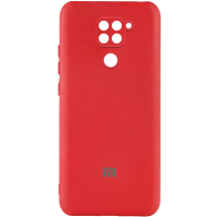 Чохол Silicone Cover Full Camera Xiaomi Redmi Note 9 red