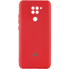 Чохол Silicone Cover Full Camera Xiaomi Redmi Note 9 red