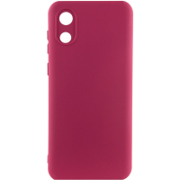 Чохол Silicone Cover Full Camera Samsung A032 Galaxy A03 Core marsala