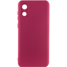 Чохол Silicone Cover Full Camera Samsung A032 Galaxy A03 Core marsala