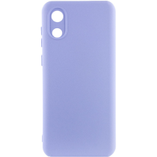 Чохол Silicone Cover Full Camera Samsung A032 Galaxy A03 Core elegant purple