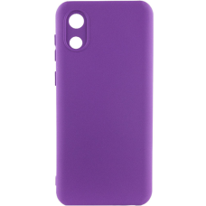 Чохол Silicone Cover Full Camera Samsung A032 Galaxy A03 Core purple