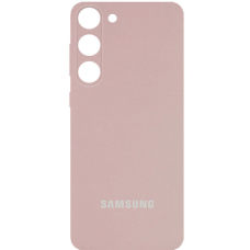 Чохол Silicone Cover Full Camera Samsung S916 Galaxy S23 Plus pink sand