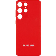 Чохол Silicone Cover Full Camera Samsung S918 Galaxy S23 Ultra red