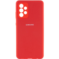 Чохол Silicone Cover Full Camera Samsung A336 Galaxy A33 5G red