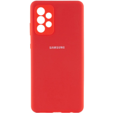 Чохол Silicone Cover Full Camera Samsung A336 Galaxy A33 5G red