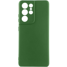 Чохол Silicone Cover Full Camera Samsung S908 Galaxy S22 Ultra dark green