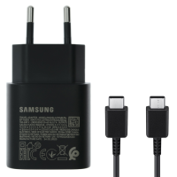 Зарядний пристрій Samsung EP-TA800 25W 3A USB-C retail packing з кабелем Type-C (Service) black
