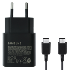 Зарядний пристрій Samsung EP-TA800 25W 3A USB-C retail packing з кабелем Type-C (Service) black