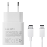 Зарядний пристрій Samsung EP-TA800 25W 3A USB-C retail packing з кабелем C-C (Service) white