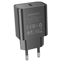 Зарядний пристрій Borofone BA71A 20W 3A USB-C black
