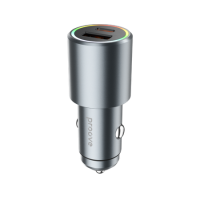 АЗП Proove Double Energy Plus 53W 3A USB-A+USB-C metal gray